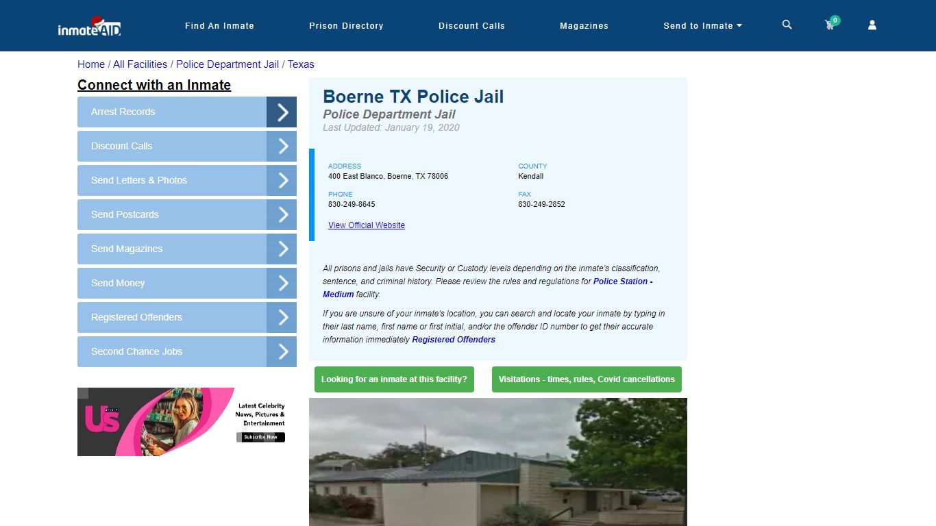 Boerne TX Police Jail & Inmate Search - Boerne, TX